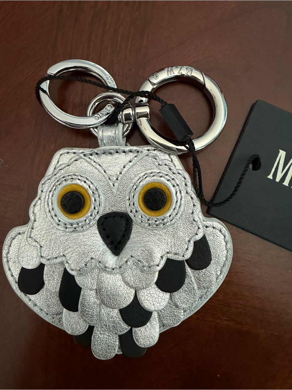 MZ Wallace Limited Edition Snowy Owl Key Charm NWT